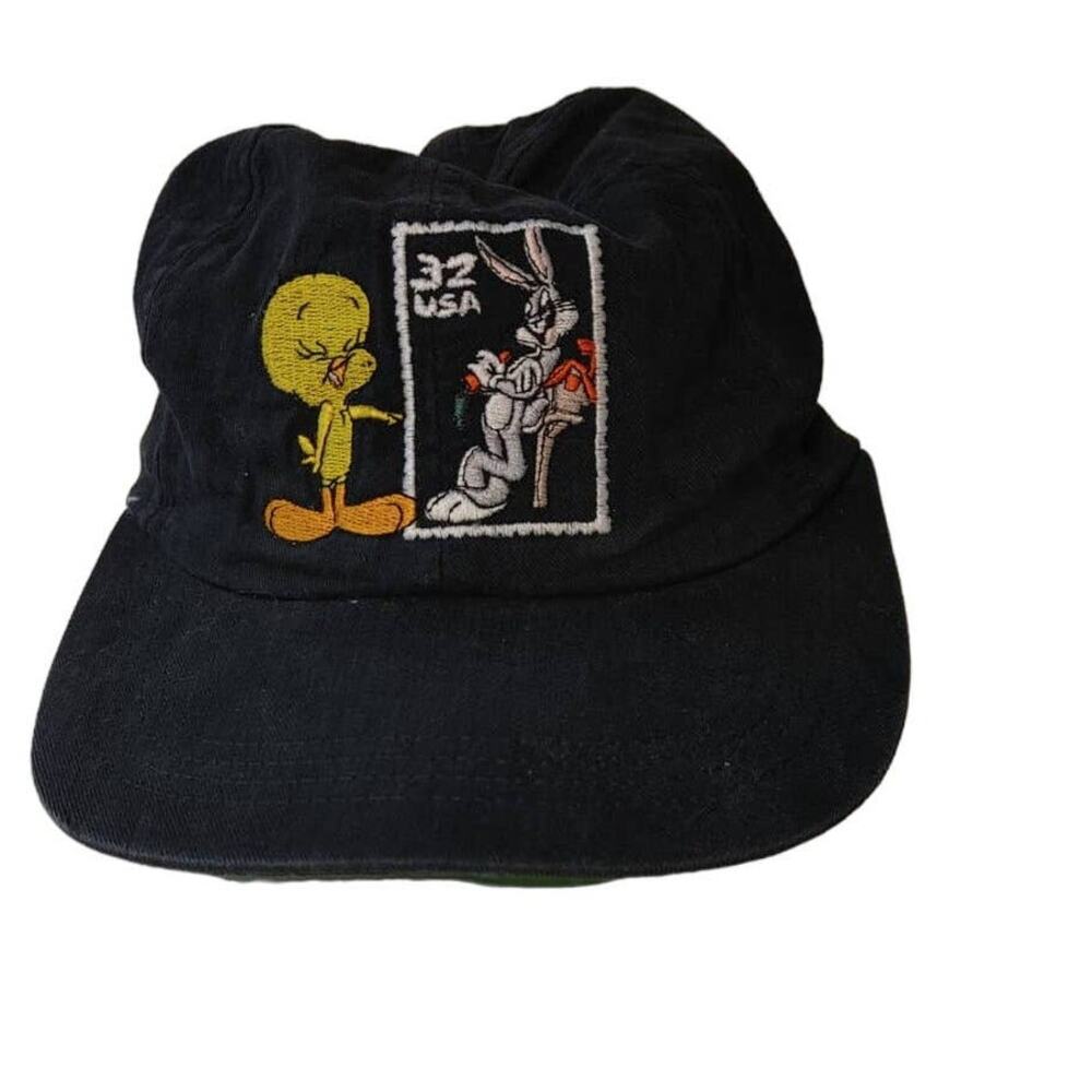 Vintage Looney Tunes Snapback Cap Kids Size Adjustable Tweety Bugs Bunny